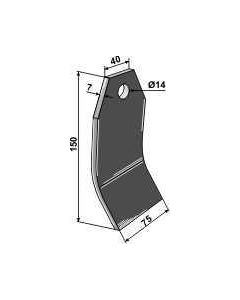 Tera Ø14 75x150x7mm 40882300