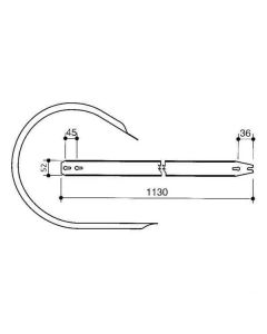 Kaitseplekk #47/1130mm 8602300; 816075; 860153
