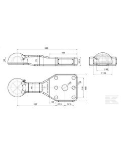 Haakekonks K80 130x115 M20 3000kg