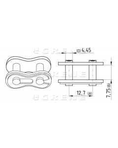 Ketilukk 08A-1 CL (12,7) KB