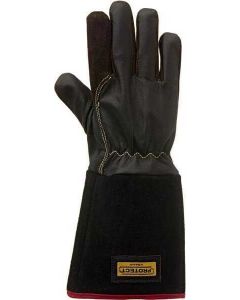 Keevituskindad kitsenahast, mustad, suurus 8