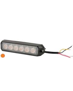 Vilkur-ohutuli LED 12-24V 128x28x19mm oranz