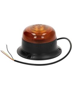 Vilkur LED, low profile, 15W, 12-24V, amber, bolt on, Ø 86mm x67mm