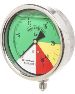 Manomeeter Ø100mm 0-20-40-60bar 1/4"