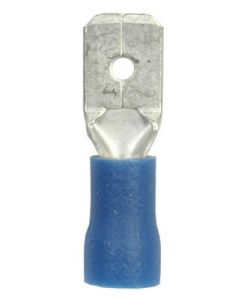 Juhtmeots lapik pistik 6,3x0,8mm sinine