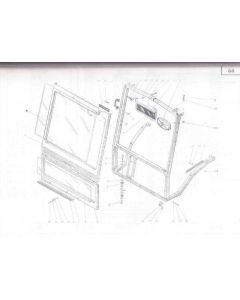 Esiklaas T-16 ,20.51.123-1, 807x942mm