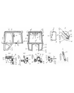 Ukse klaas alumine 459x445 45Т-6708021 JUMZ
