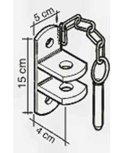 Kinnitusklamber 15x5x4cm vertikaalne