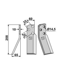 Tera LH 60x208mm #10mm REN-02L