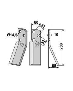 Tera RH 60x208mm #10mm REN-02R