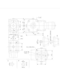 Reduktor 3,1:1 90Nm A- Ø35mm