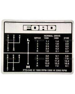 Kleebised "FORD" käigutabel