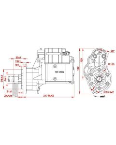Starter *11 12V 2,8kW RS-09