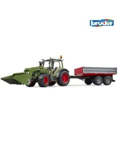 Traktor Fendt Vario 211 + laadur ja haagis BRUDER 1:16