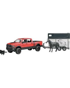 Pikap Dodge RAM 2500 + haagis hobusega BRUDER 1:16
