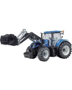 Traktor New Holland T7.315 + esilaadur BRUDER 1:16