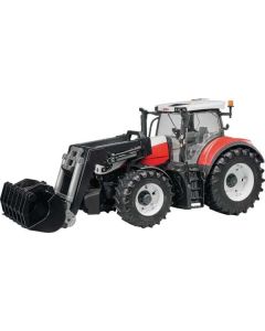 Traktor Steyr 6300  + laadur ja haagis BRUDER 1:16