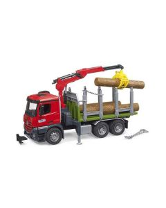 Metsaveok MB Arocs tõstukiga + 3 palki BRUDER 1:16