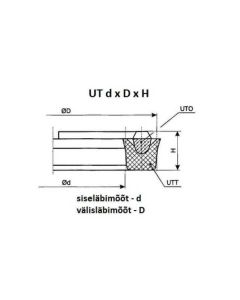 Mansett UT-100x125x15,5