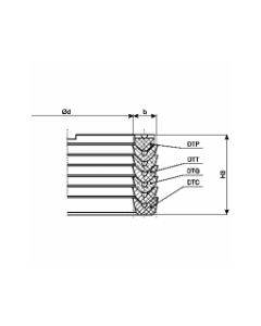 Pakett-tihend DT3-140x7,5x34