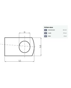 Stopperplaat UNLP Ø85mm