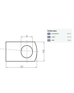 Stopperplaat UNLP Ø95mm