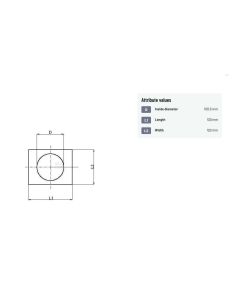 Stopperplaat UNLP Ø100mm