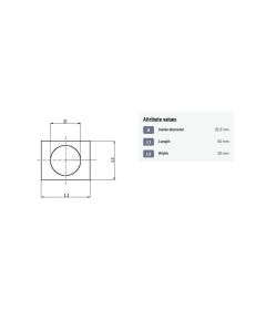 Stopperplaat UNLP Ø32mm