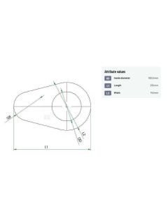 Stopperplaat UNLP Ø100mm