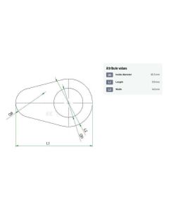 Stopperplaat UNLP Ø95mm
