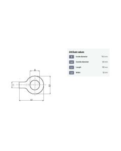 Stopperplaat UNLP Ø75mm
