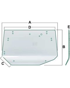 Tagaklaas 1393x879mm V36661500