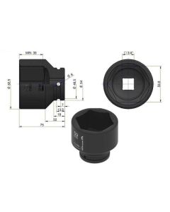 Löökpadrun 59mm 3/4" DIN 3129