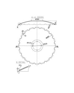 Ketas Ø460/4mm XL044 Amazone