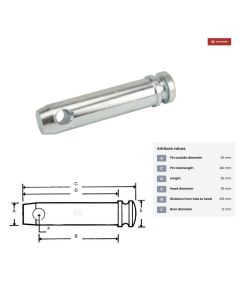 Tapp Ø25x105mm