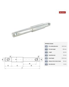 Tapp Ø25,4mm/32mm/25,4mm CAT2/3/2 L-250mm