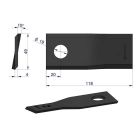 Tera RH Ø19 118x48x4mm 133.074 Fella