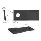 Tera Ø19 LH 118x48x4mm 133.075 Fella
