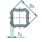 Kardaani võll 44,7x3,75 L-1000 Bondioli S4
