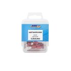 Juhtmeots lapik pistik 6,3x0,8mm punane 50tk