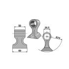 Haamer Ø28,5 50/69mm R74 63-RM-907