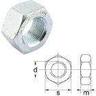 Mutter M10x1-8 8,8 DIN934 Zn