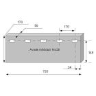 Sahakumm 735x175x50 70Sh -25C/+60C