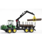 Metsaveo traktor JOHN DEERE 1210E 1:16 BRUDER