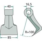 Haamer Ø16,5 40/85mm R100 63-M-37-16