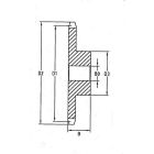 Ketiratas 10B-1 z-15 Ø12/57/83mm DIN 8187