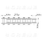 Rullpuks kett (1_1/4" x 19,56) L-5m Steel Power