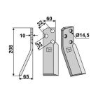 Tera LH 60x208mm #10mm REN-02L